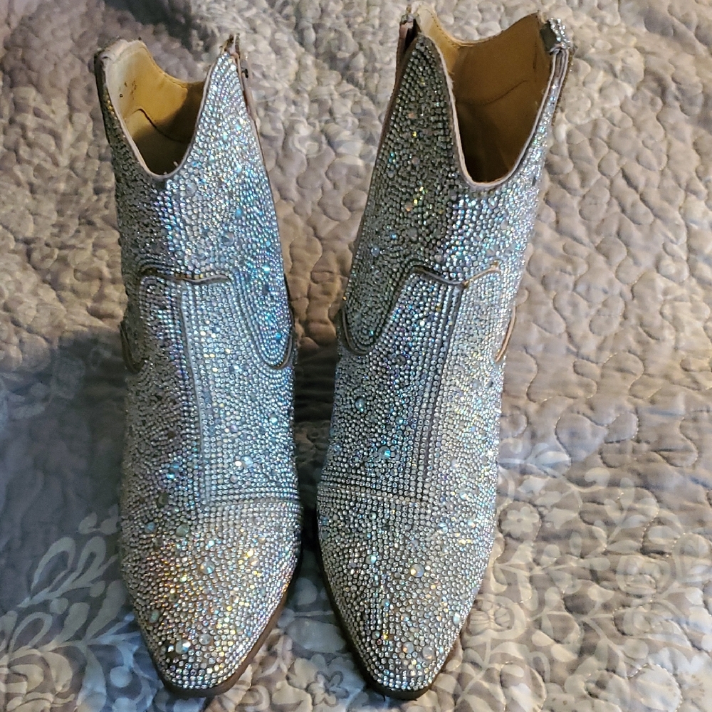 Matisse Sparkling Rhinestone Ankle Boots